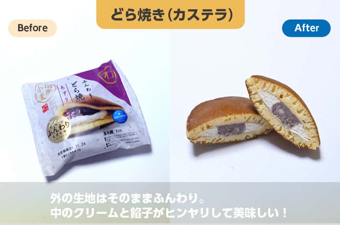 どら焼きを凍らせて食す