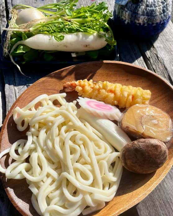 七草鍋焼きうどん 材料
