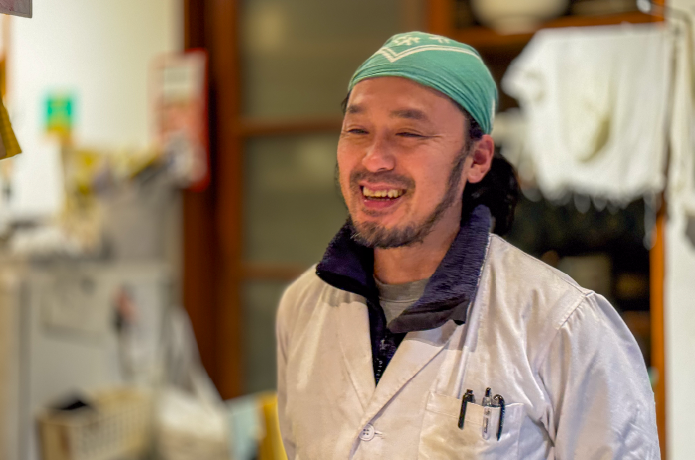 暫亭の店主の田島さん