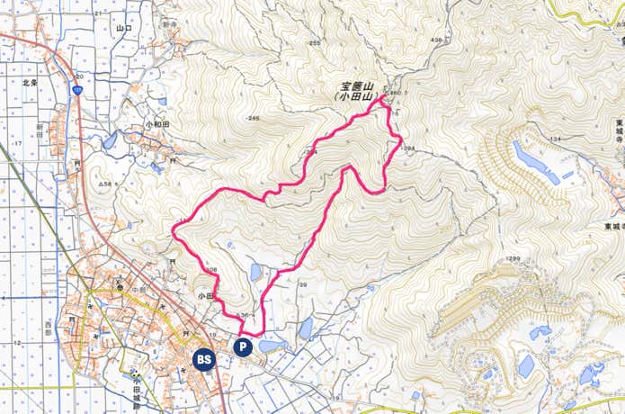 宝篋山MAP
