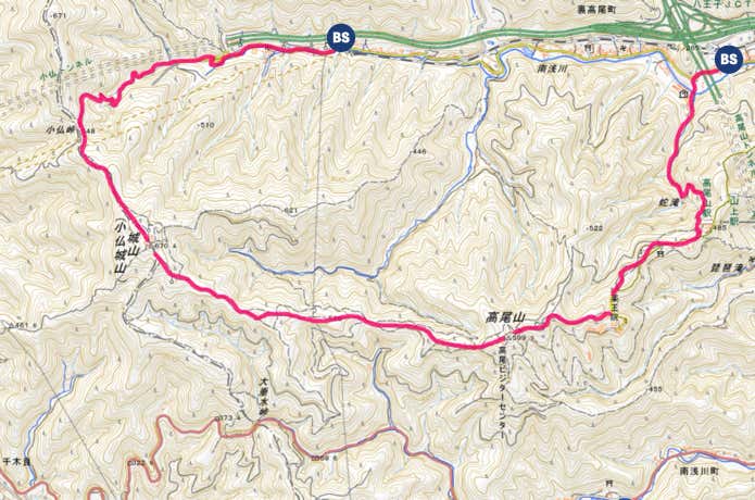 小仏城山MAP