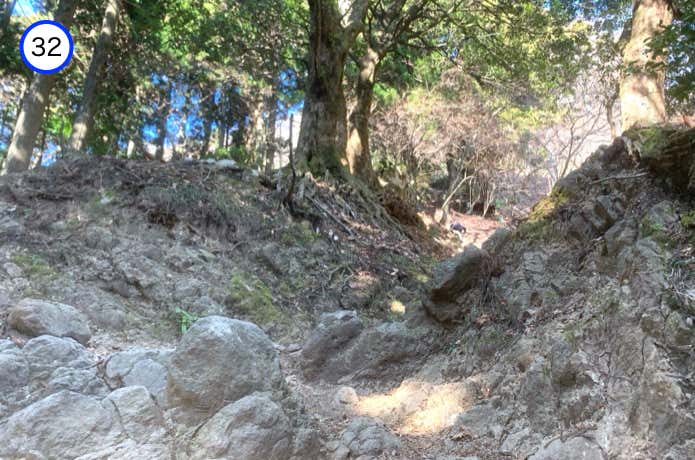 十二丁目先の洗堀地形