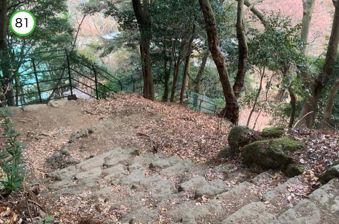 女坂との合流が近づく