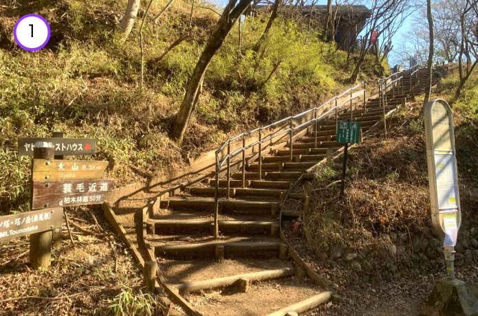 ヤビツ峠登山口
