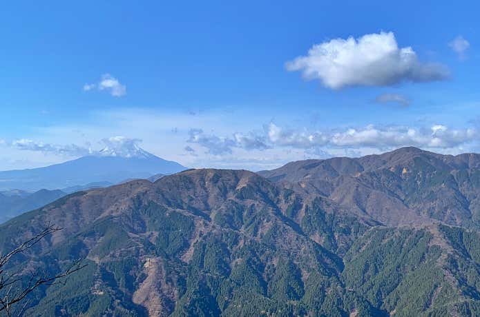 富士山と丹沢のパノラマ