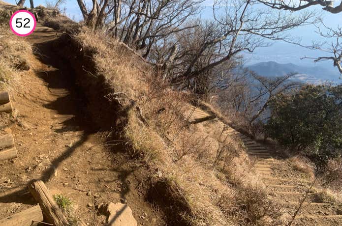 ジグザグの下り