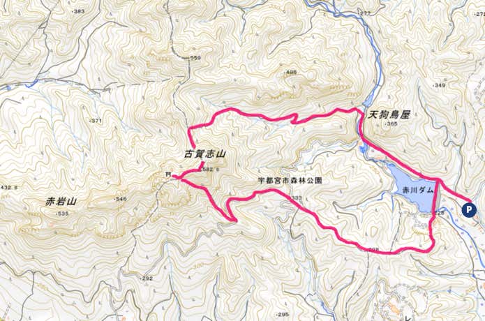 古賀志山MAP