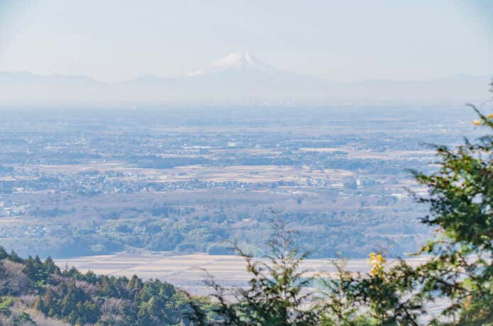 宝篋山からの富士山