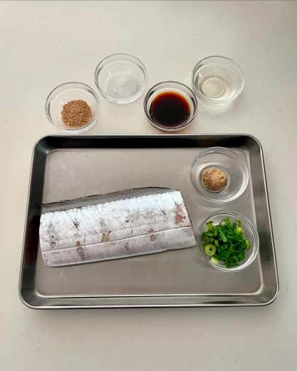 太刀魚の炊き込みご飯　材料