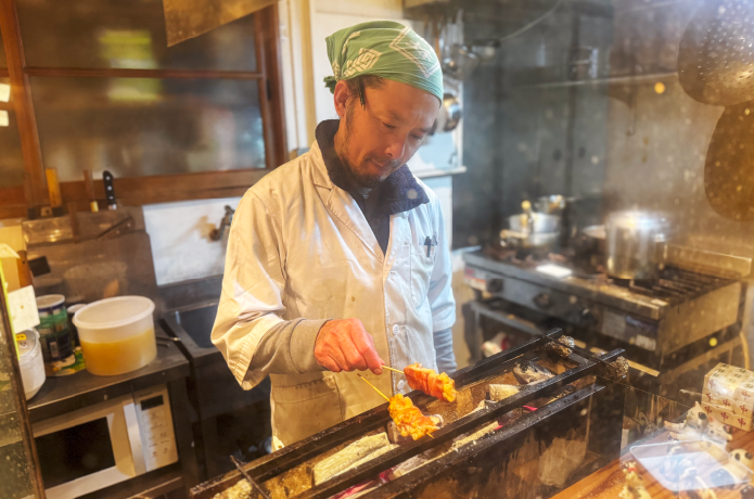 暫亭の店主の田島さん