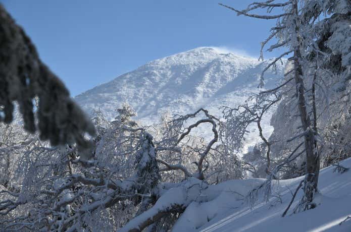 雪の御嶽山
