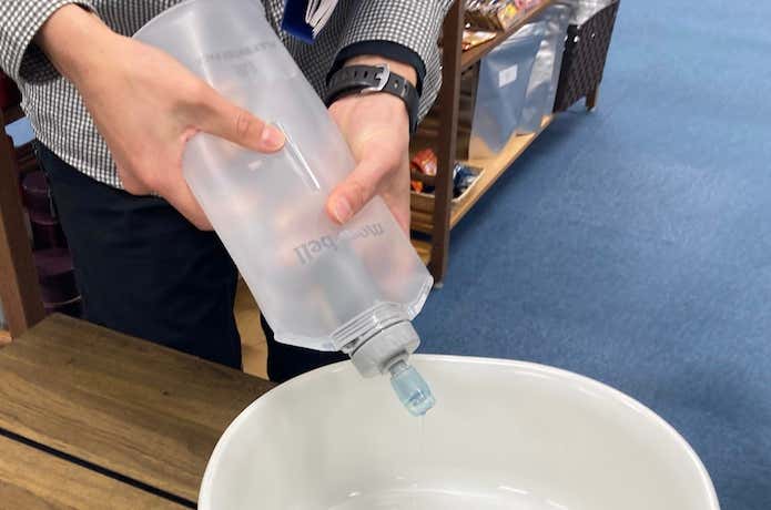 少ない力で簡単に浄水できる