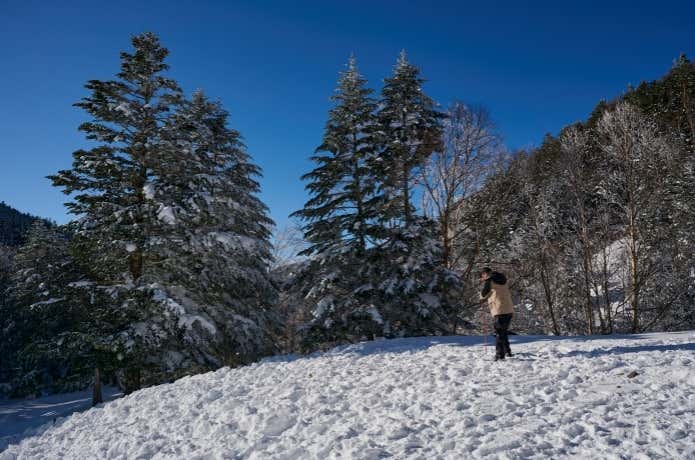 雪山でビーコン検証