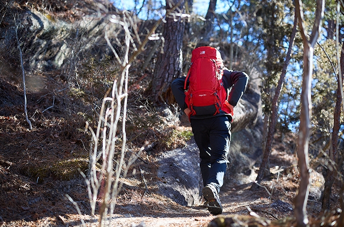 包まれるような一体感のあるリッジ