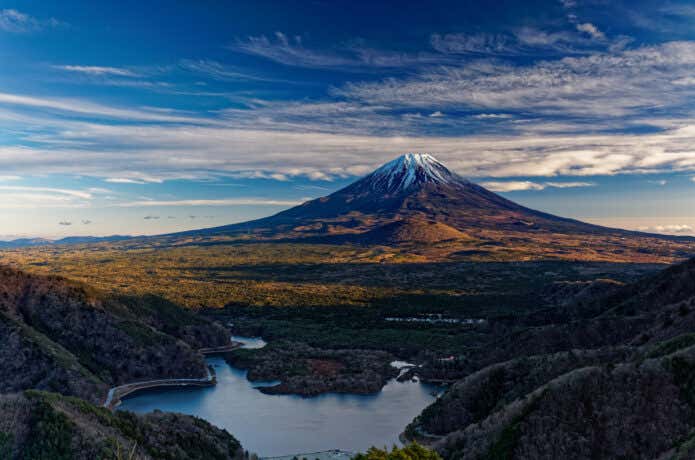 精進峠からの富士山