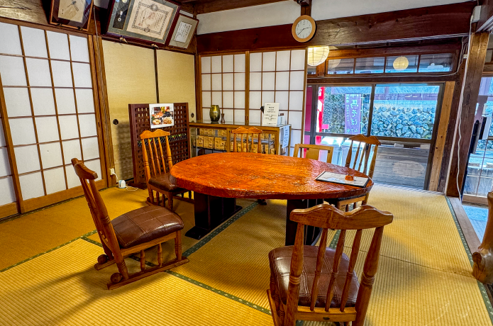 陣馬そば山下屋の畳