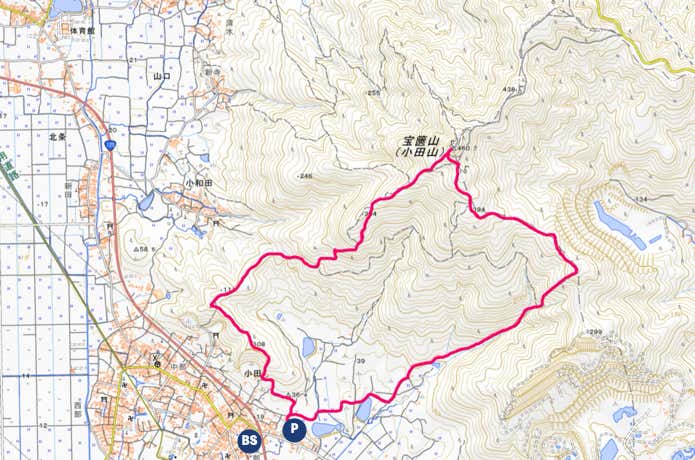 宝篋山MAP