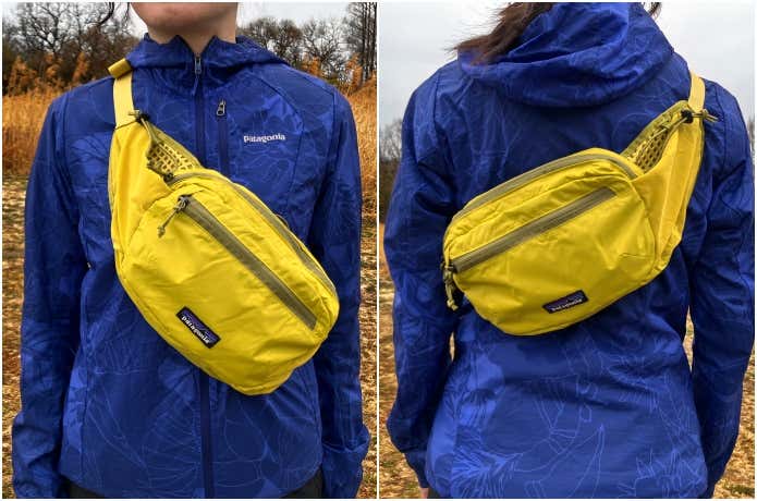 テラヴィア・ヒップ・パック 5Lの斜めがけ使用