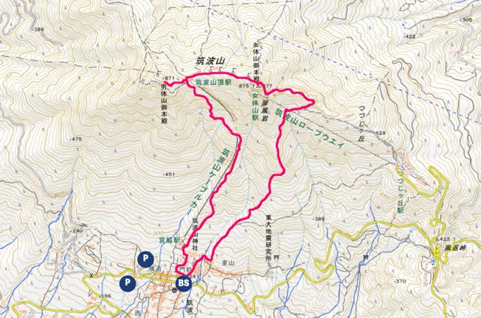 筑波山MAP