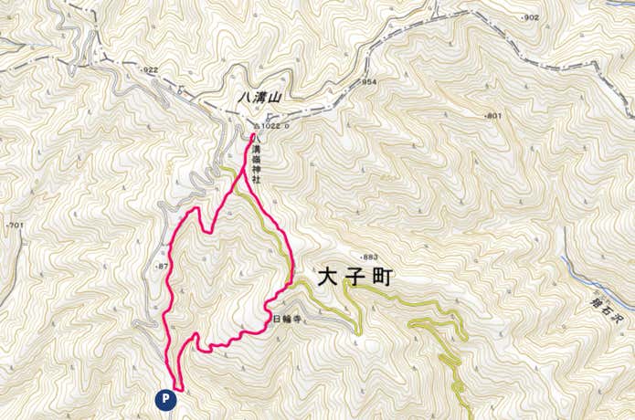 八溝山MAP