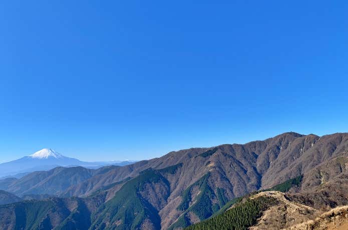 塔ノ岳と富士山