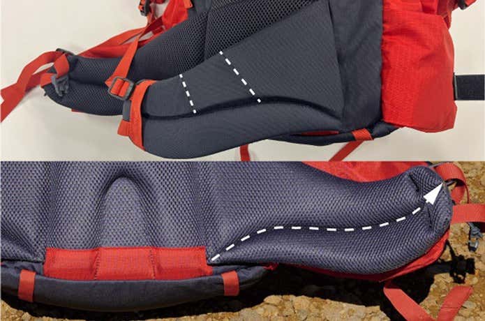 カリマー 登山用リュック ridge
ヒップベルト