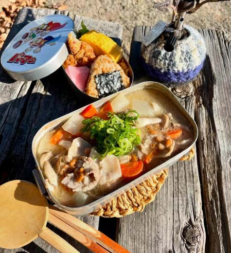 納豆豚汁　完成