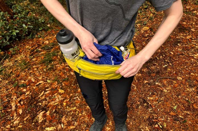 テラヴィア・ヒップ・パック 5Lの荷物の取り出しやすさ