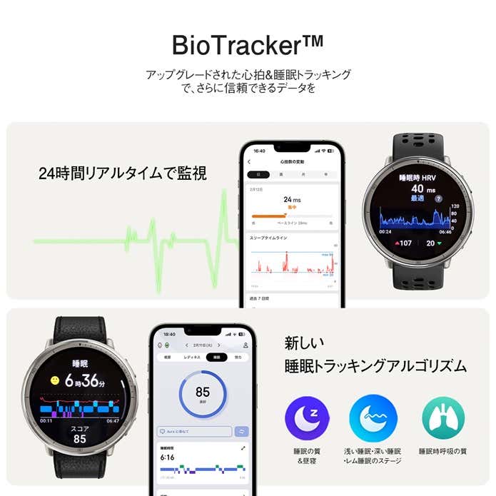 Amazfit Active 2のBioTracker