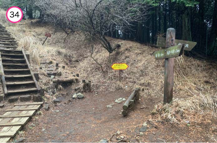 天神尾根との合流地点
