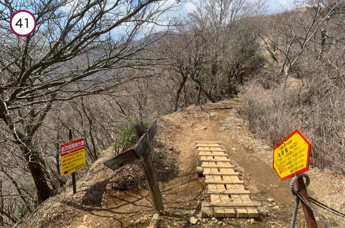 政次郎尾根分岐からの木道