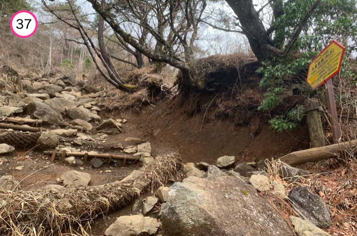 岩場の登り