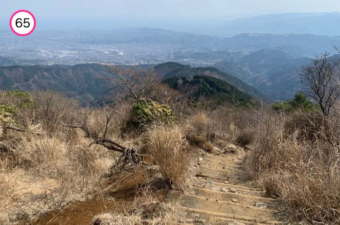 花立山荘からの下り