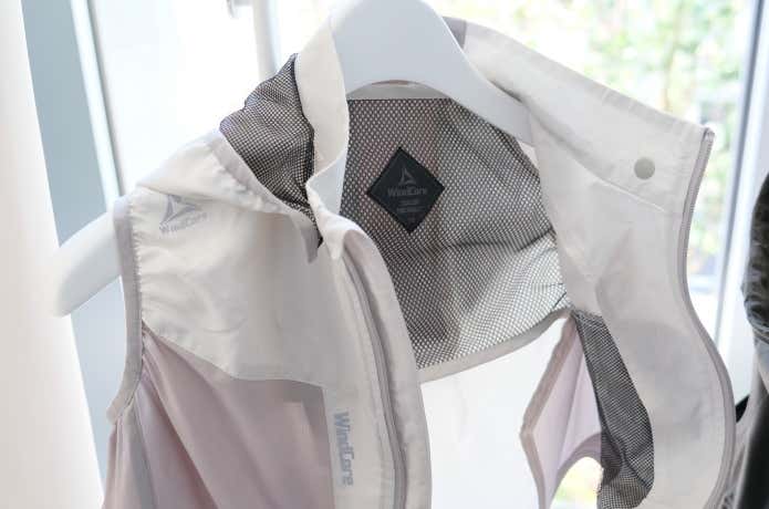  Wind Core 制菌消臭シェルベスト Kid’s　内側メッシュ部分