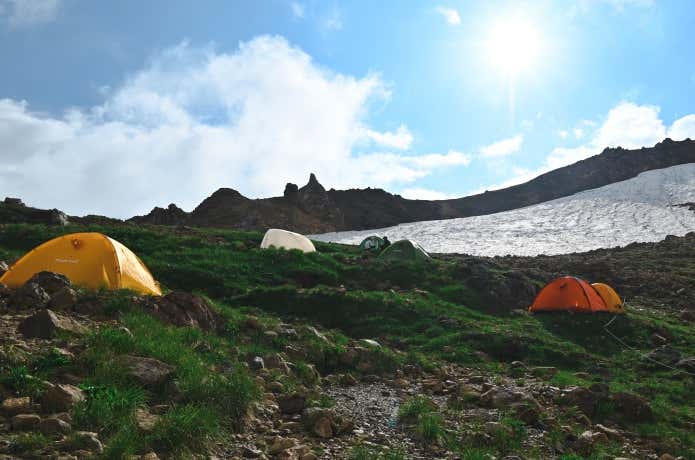 天狗山荘のテント場