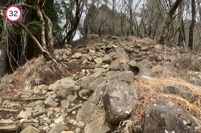 岩場の登り