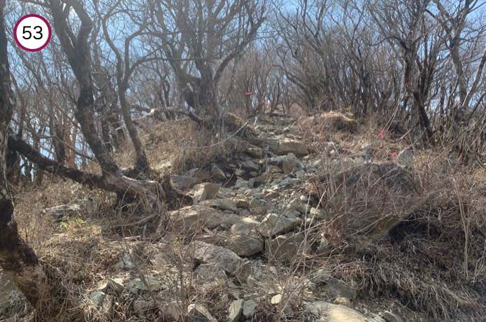岩場の登り