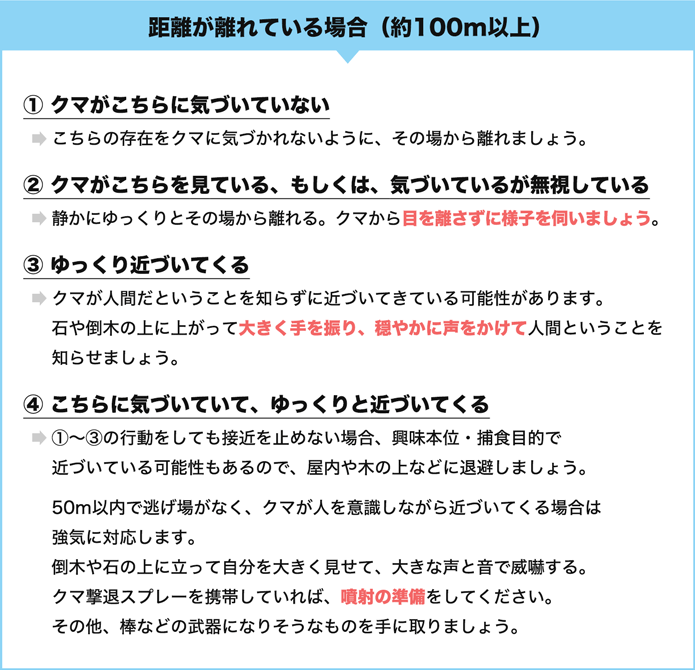 距離が離れている場合(約100m以上)