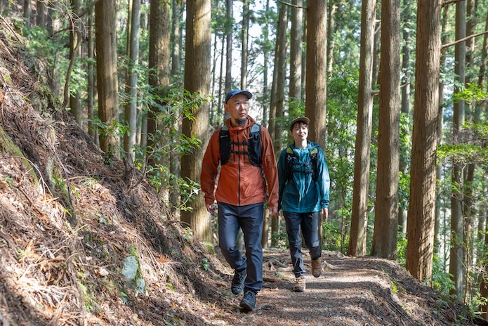 登山シーン