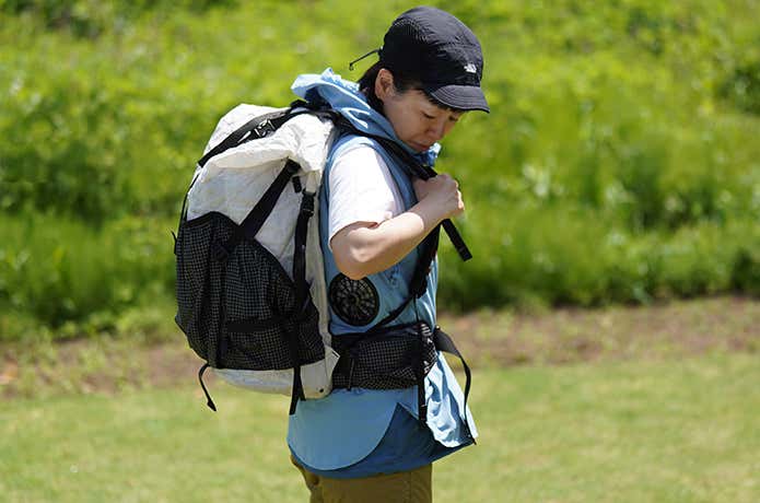 ワークマン Wind Core デザインフィットベストで登山