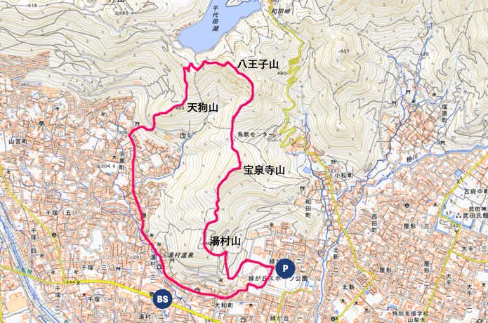 八王子山MAP