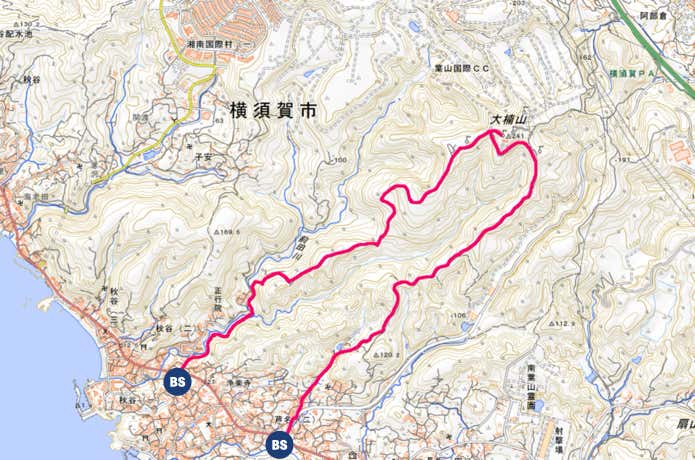 大楠山MAP