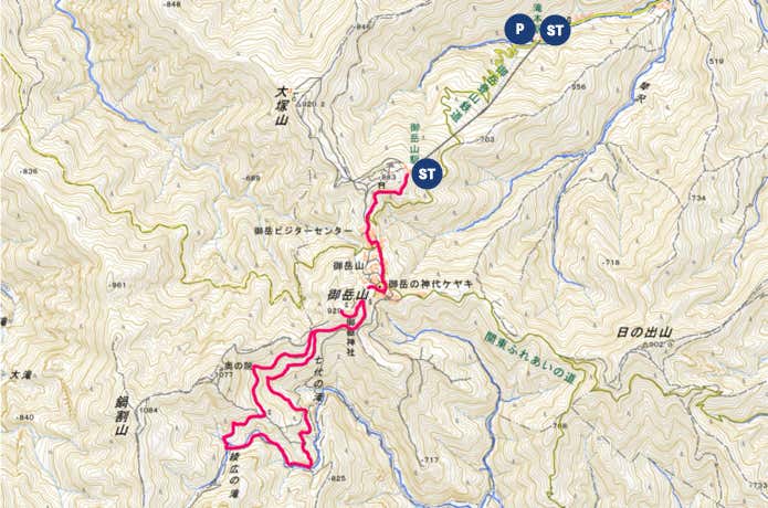 御岳山MAP