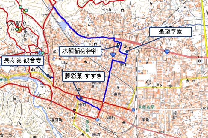 青色は「フリーハンド登山計画」だから計画化できる区間