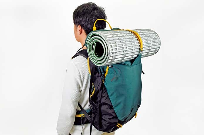 ストラップで固定