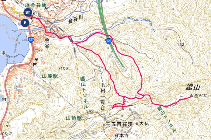 鋸山MAP