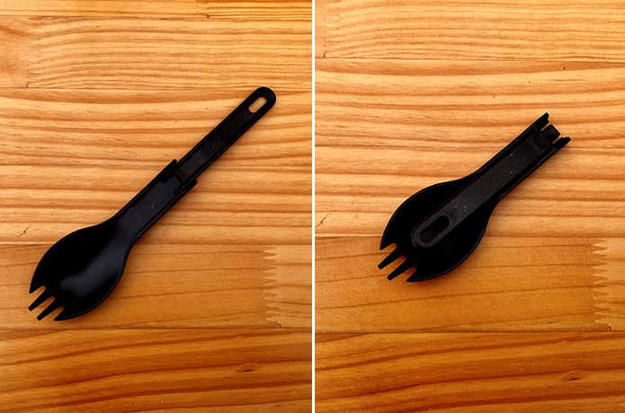 ダイソー 持ち手がたためるコンパクトスポーク 収納形状