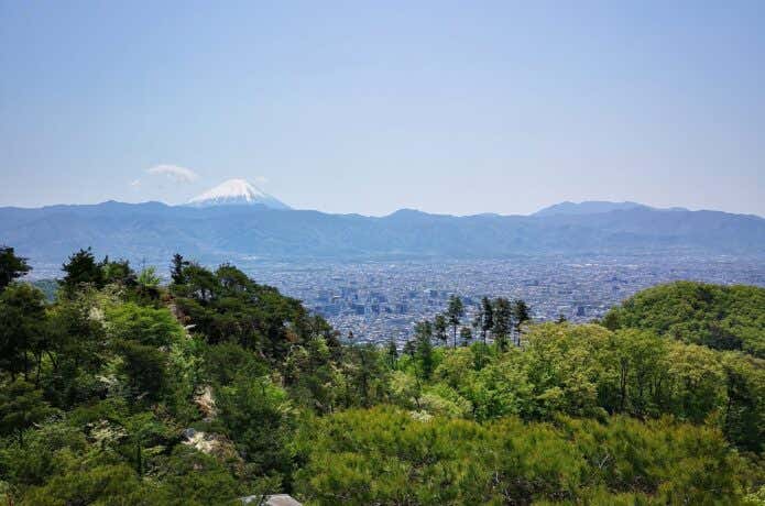 山頂からの富士山
