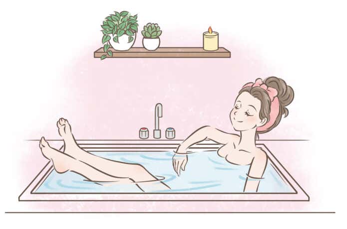 入浴による発汗も効果的