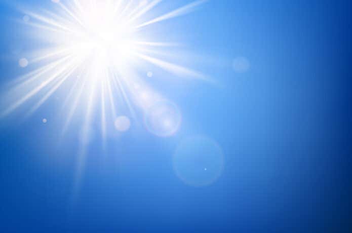 夏の強い日差し